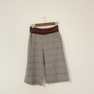 Limited Too • Y2K Plaid Cropped Gaucho Pants Size 10 1/2  Girls